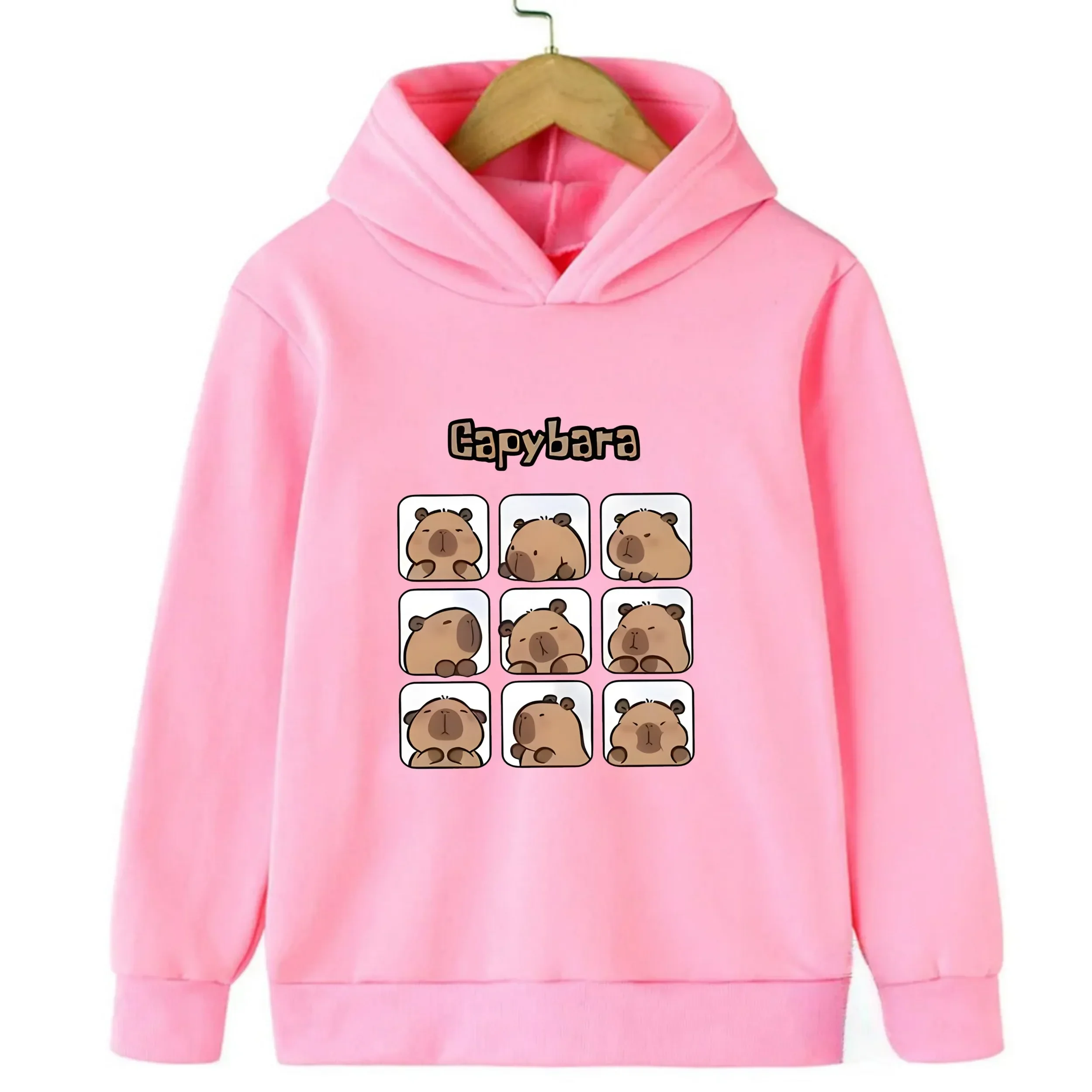 Cute Capybara Loves Bubble Tea Kids Hoodie Pink Plus Velvet Sweater Autumn and Winter Tops for Girls Boys Sweater Unisex Wear
Cute Capybara Loves Bubble Tea Kids Hoodie Pink Plus Velvet Sweater Autumn and Winter Tops for Girls Boys Sweater Unisex Wear