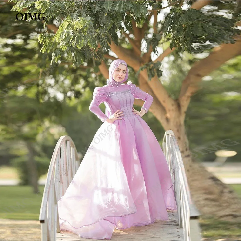 OIMG 2023 Muslm Purple Organza Long A Line Prom Dresses Full Sleeves Floor Length Evening Gowns Sequins Special Occasion Dress
OIMG 2023 Muslm Purple Organza Long A Line Prom Dresses Full Sleeves Floor Length Evening Gowns Sequins Special Occasion Dress