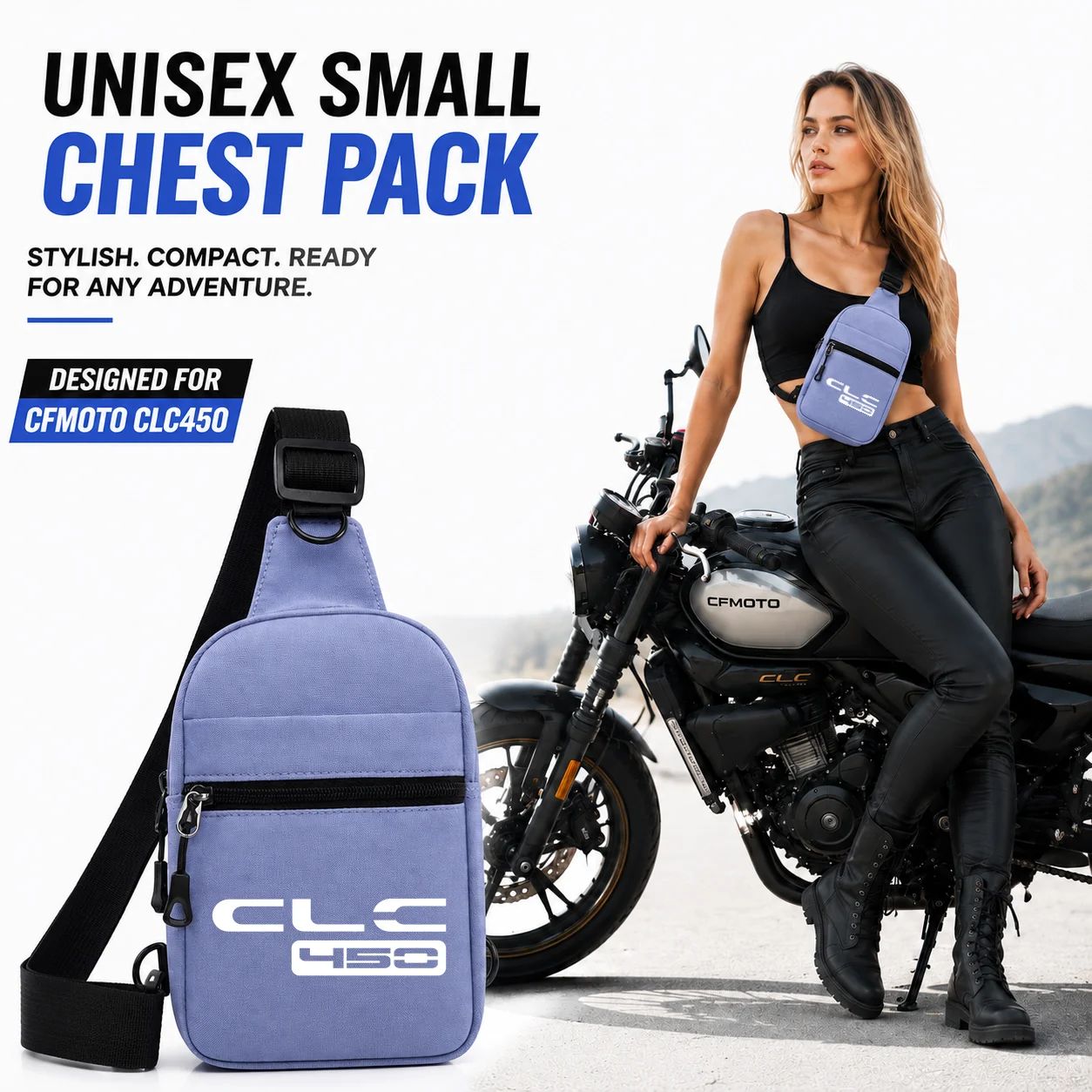 Motorcycle 2In1 Multi-functional Waist Bag Chest Bag Outdoor Travel Bag Waterproof Riding For CFMOTO CL-C450 CLC 450
Motorcycle 2In1 Multi-functional Waist Bag Chest Bag Outdoor Travel Bag Waterproof Riding For CFMOTO CL-C450 CLC 450