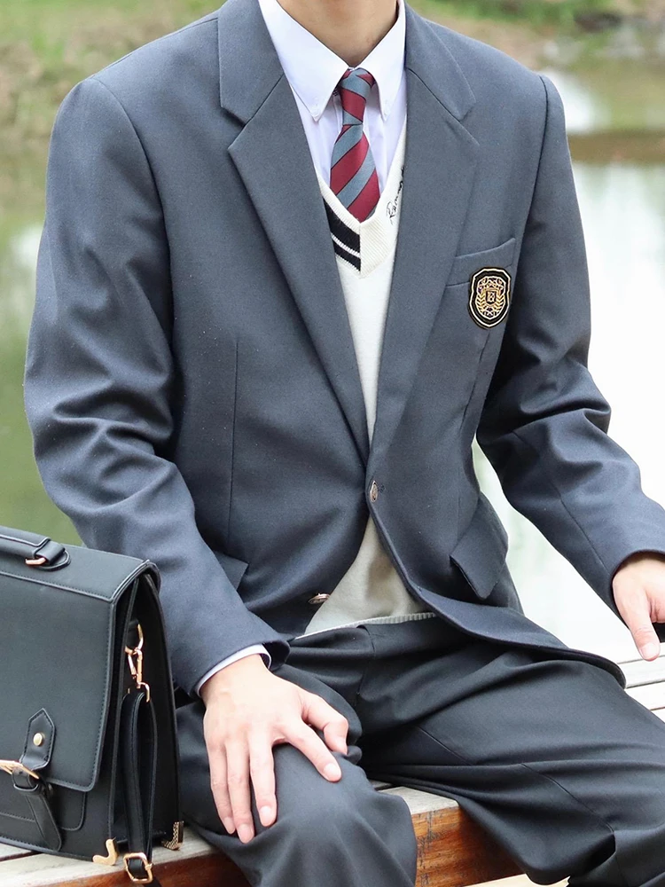 Grey Casual Men's Suit Pants Set School Uniform Style Pure Color Daily Outerwear Student Suit Top Quality Standard Fit Youth ...
Grey Casual Men's Suit Pants Set School Uniform Style Pure Color Daily Outerwear Student Suit Top Quality Standard Fit Youth ...