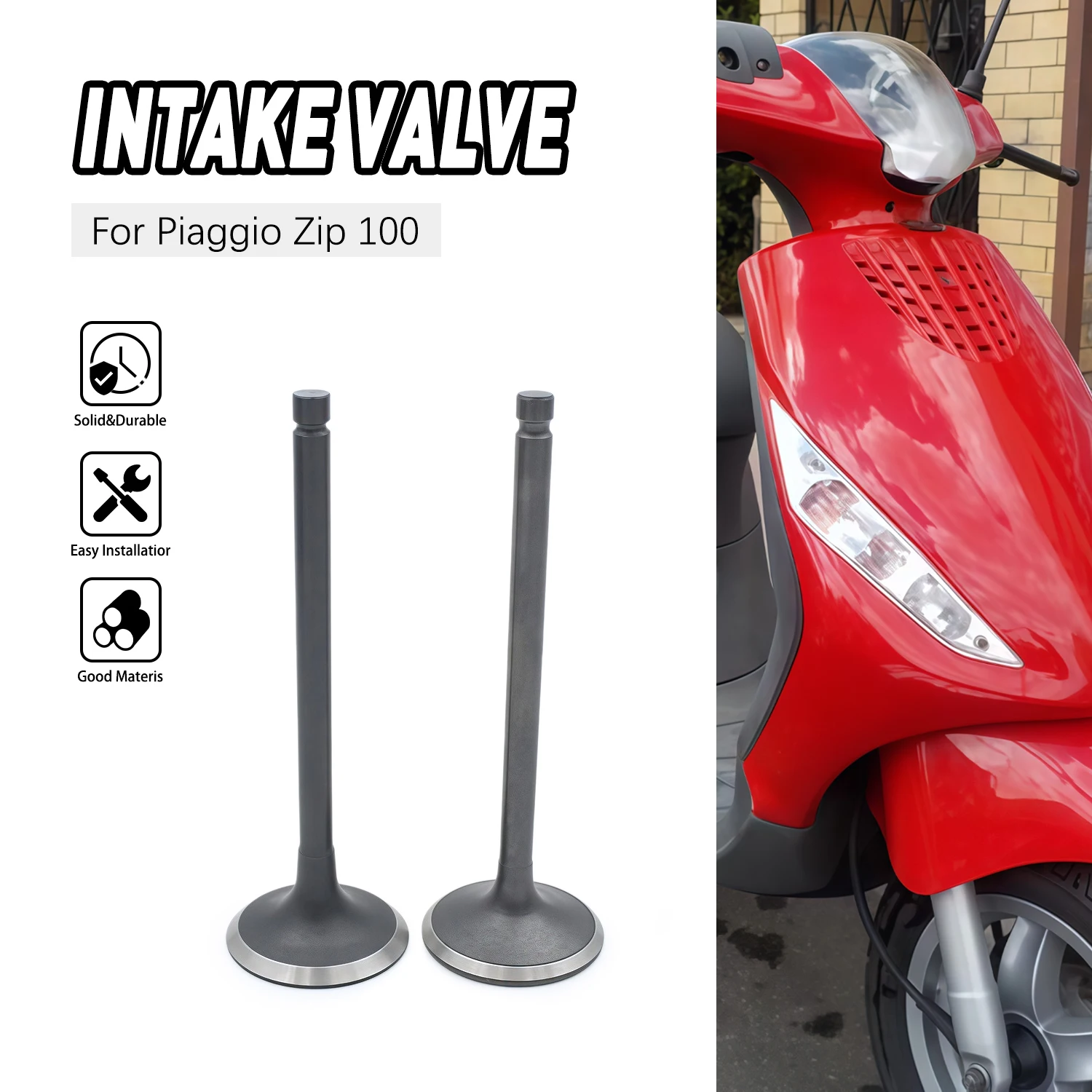 For Piaggio Fly 100 LBMM53100 969752 Zip 100 LBMM25200 969753 Replacement Intake Exhaust Valves Kit Motorcycle Engine Parts
For Piaggio Fly 100 LBMM53100 969752 Zip 100 LBMM25200 969753 Replacement Intake Exhaust Valves Kit Motorcycle Engine Parts