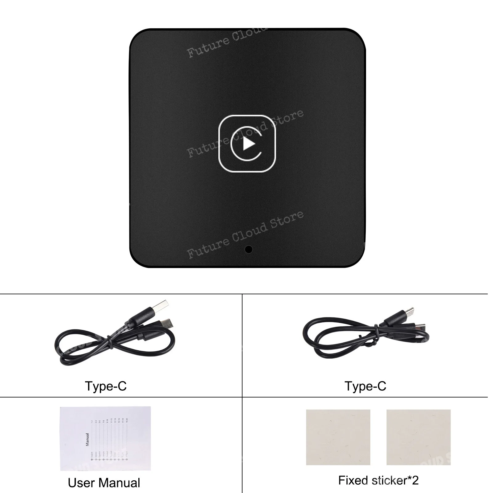 Universal original car wired CarPlay to wireless CarPlay external module (black) AI2303CP
Universal original car wired CarPlay to wireless CarPlay external module (black) AI2303CP