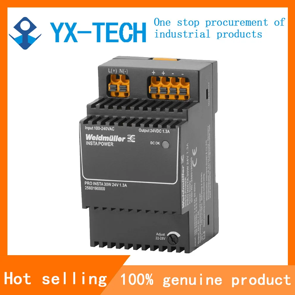 In stock Weidmuller 2580190000 PRO INSTA 30W 24V 1.3A Switch-mode power supply unit
In stock Weidmuller 2580190000 PRO INSTA 30W 24V 1.3A Switch-mode power supply unit