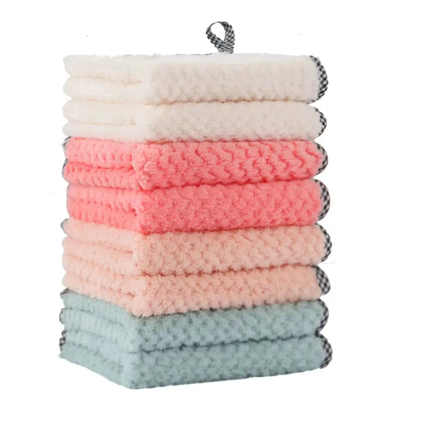 Microfiber Reusable Cleaning Cloths, Soft, Absorbent Dish Rag, Hanging Kitchen Towel, Striped Hand Towel,Mix Color, 10 Pack
Microfiber Reusable Cleaning Cloths, Soft, Absorbent Dish Rag, Hanging Kitchen Towel, Striped Hand Towel,Mix Color, 10 Pack