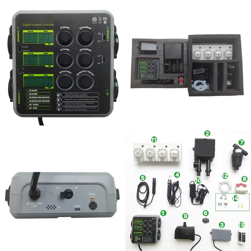 YWM Certificate Greenhouse Hydroponic System Irrigation Digital Controller PHEC Automatic Control