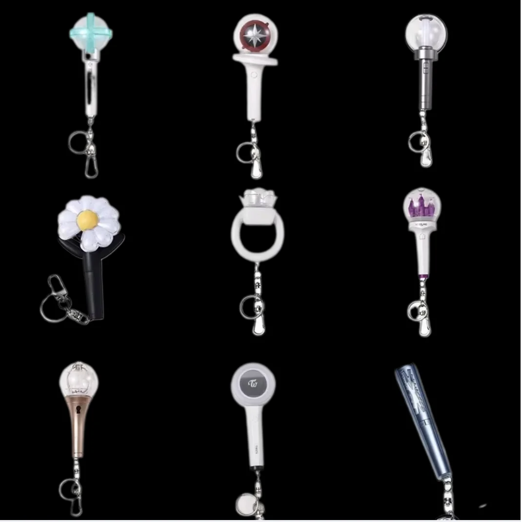 HOT 14 Styles Kpop Mini Light Stick Keychains Electronic Lights Bag Pendant Keyrings Decoration Collectibles Fans Gifts
HOT 14 Styles Kpop Mini Light Stick Keychains Electronic Lights Bag Pendant Keyrings Decoration Collectibles Fans Gifts