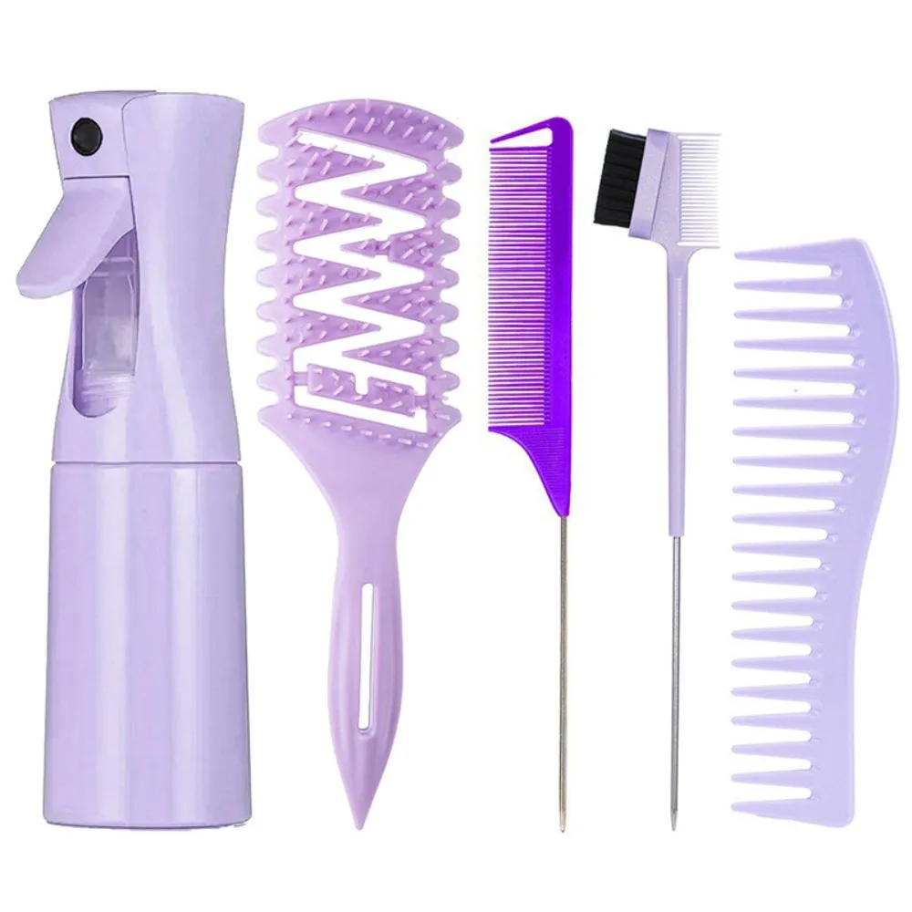 5Pcs Candy Brush Hair Styling Set Wide-tooth Hairbrush Hairdressing Tool Mist Water Spray Bottle Pointed Tail Scalp Massager
5Pcs Candy Brush Hair Styling Set Wide-tooth Hairbrush Hairdressing Tool Mist Water Spray Bottle Pointed Tail Scalp Massager