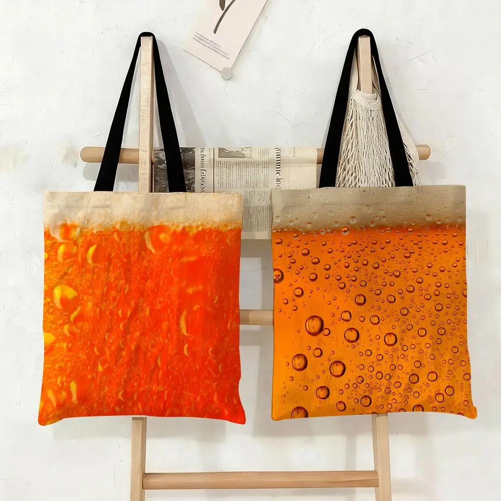 Beer Storage Bags Canvas Tote Bag Large Capacity Double-Sided Print Reusable Shopping Bag Eco-Friendly Shoulder Bag
Beer Storage Bags Canvas Tote Bag Large Capacity Double-Sided Print Reusable Shopping Bag Eco-Friendly Shoulder Bag