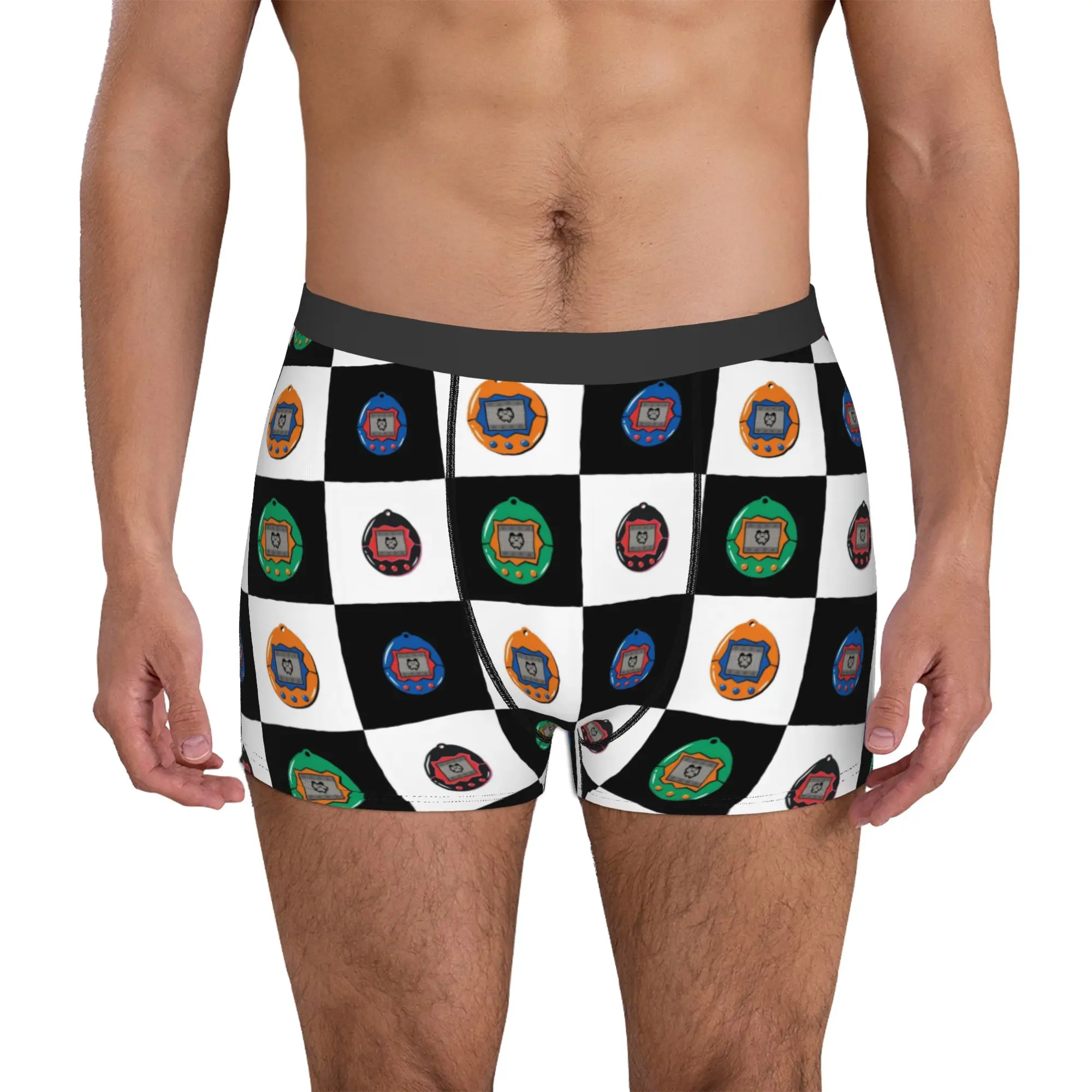 Checkered Plaid Anime TamagotchiGame Boxers Shorts Men's Feed Me Cartoon Briefs Underwear Fashion Underpants
Checkered Plaid Anime TamagotchiGame Boxers Shorts Men's Feed Me Cartoon Briefs Underwear Fashion Underpants