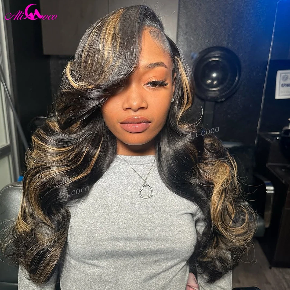 Blonde Highlight 13x4 13x6 Lace Frontal Wig Human Hair 180 Density Black With Blonde Highlight Body Wave 5x5 Closure Wig
Blonde Highlight 13x4 13x6 Lace Frontal Wig Human Hair 180 Density Black With Blonde Highlight Body Wave 5x5 Closure Wig