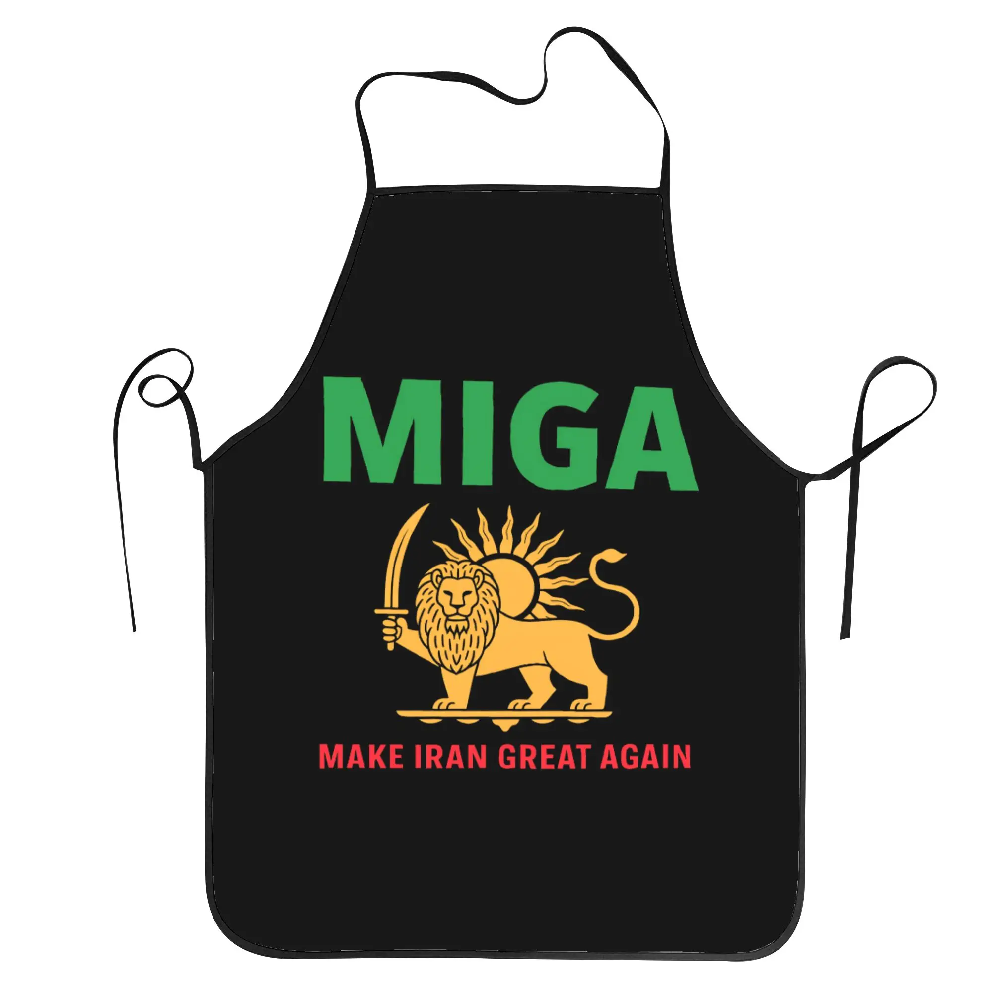 MIGA Make Iran Great Again Apron Fashionable Cleaning Kitchen Accessories Restraunt Manicure Aprons without Pocket
MIGA Make Iran Great Again Apron Fashionable Cleaning Kitchen Accessories Restraunt Manicure Aprons without Pocket