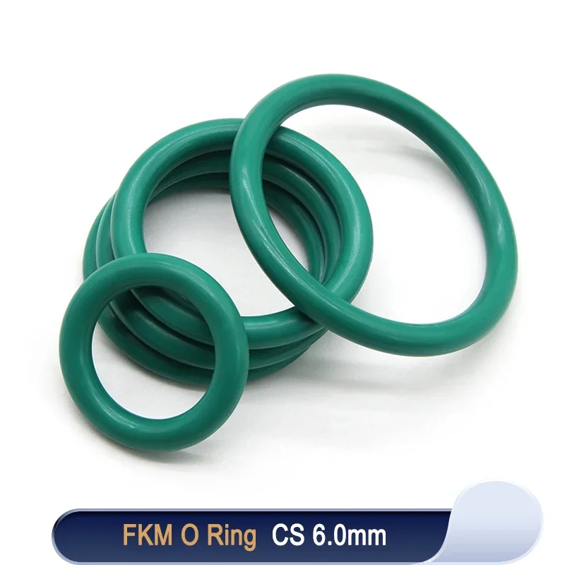 5pcs FKM O Ring CS 6mm OD 50 ~ 150mm Sealing Gasket Insulation Oil High Temperature Resistance Fluorine Rubber O Ring Green
5pcs FKM O Ring CS 6mm OD 50 ~ 150mm Sealing Gasket Insulation Oil High Temperature Resistance Fluorine Rubber O Ring Green