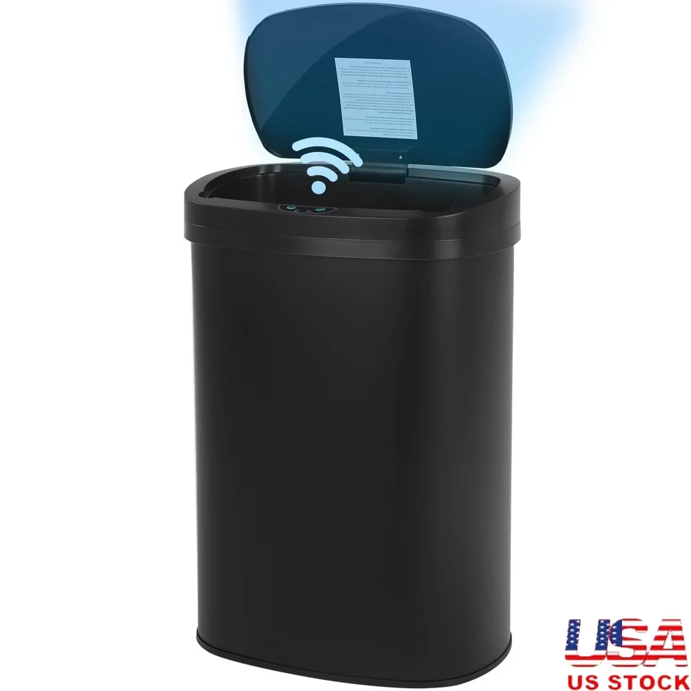 13 Gallon Metal Trash Can with Motion Sensor Lid Kitchen Garbage Bin Odor Seal Quiet Close Energy Efficient Indoor Use
13 Gallon Metal Trash Can with Motion Sensor Lid Kitchen Garbage Bin Odor Seal Quiet Close Energy Efficient Indoor Use