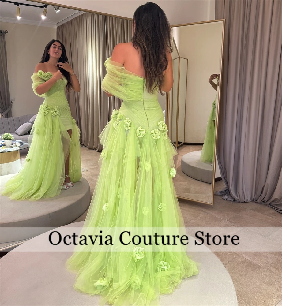 Customized Yellow Evening Dresses 3D Flowers Off Shoulder Long Prom Saudi Arabric Celebrity Formal Vestidos De Fiesta
Customized Yellow Evening Dresses 3D Flowers Off Shoulder Long Prom Saudi Arabric Celebrity Formal Vestidos De Fiesta
