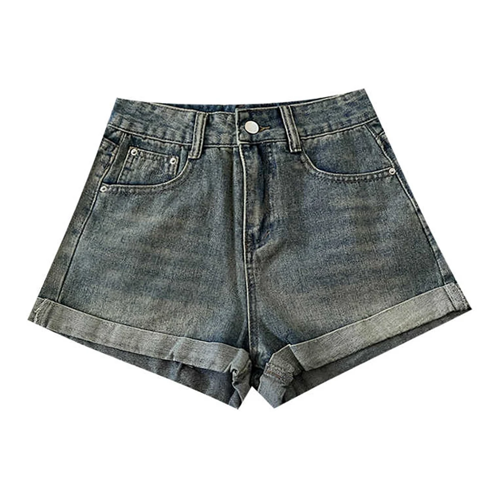Retro Blue Cuffed Jeans Shorts for Women Summer Casual Loose Versatile Hot Pants Fashion High Waist Wide Leg Denim Shorts
Retro Blue Cuffed Jeans Shorts for Women Summer Casual Loose Versatile Hot Pants Fashion High Waist Wide Leg Denim Shorts