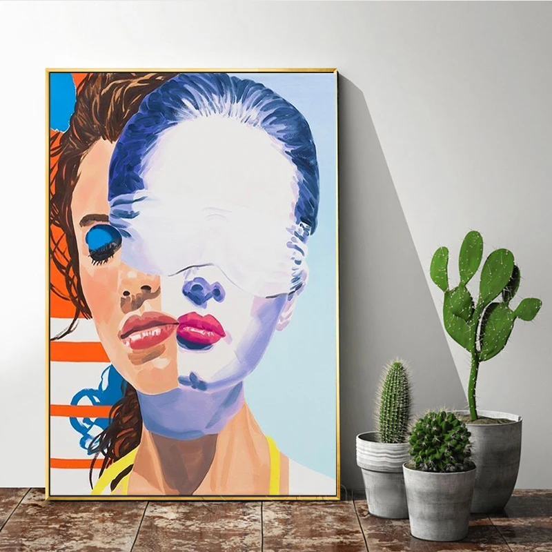 Creative Design Overlap Women Face Painting Abstract Art Figure Poster and Print Modern Wall Art Picture for Living Room Decor
Creative Design Overlap Women Face Painting Abstract Art Figure Poster and Print Modern Wall Art Picture for Living Room Decor