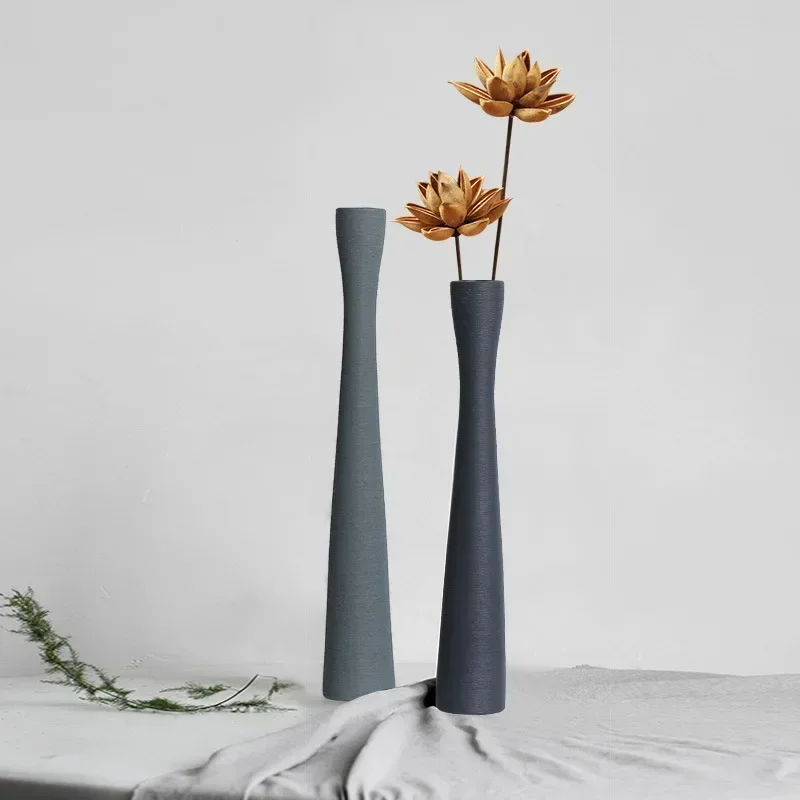 42/52cm Nordic Long Slender and High Brushed Ceramic Vase Home Decor Accessories Dry Flower Vases Morandi Colored Decorations GR
42/52cm Nordic Long Slender and High Brushed Ceramic Vase Home Decor Accessories Dry Flower Vases Morandi Colored Decorations GR