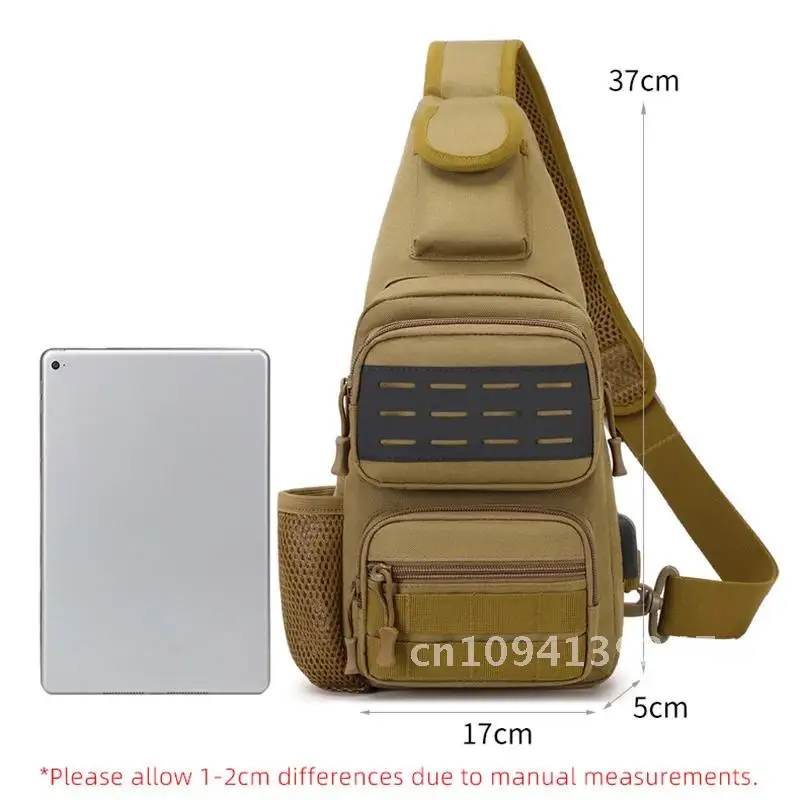 USB Camping Tactical Chest Bag Outdoor Backpack Men Sling Sports Hunting Shoulder Fishing Travel Hiking Waterproof Pure Bags
USB Camping Tactical Chest Bag Outdoor Backpack Men Sling Sports Hunting Shoulder Fishing Travel Hiking Waterproof Pure Bags