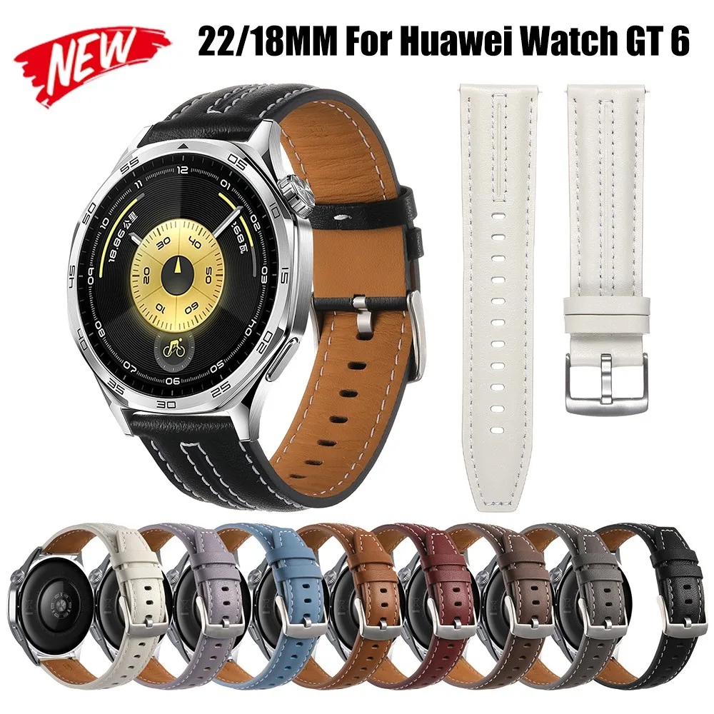 22mm 18mm Official Leather Strap For Huawei Watch GT6 46mm Business Style Band For Huawei Watch GT5 6 Pro 46mm Wristband
22mm 18mm Official Leather Strap For Huawei Watch GT6 46mm Business Style Band For Huawei Watch GT5 6 Pro 46mm Wristband