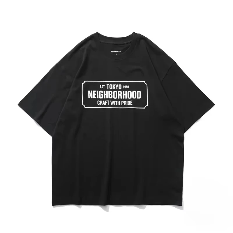 Японская футболка Tokyo Neighborhood Craft с принтом Pride, черно-белая футболка NBHD для мужчин и женщин, хлопковая свободная повседневная футболка с короткими рукавами
Японская футболка Tokyo Neighborhood Craft с принтом Pride, черно-белая футболка NBHD для мужчин и женщин, хлопковая свободная повседневная футболка с короткими рукавами
