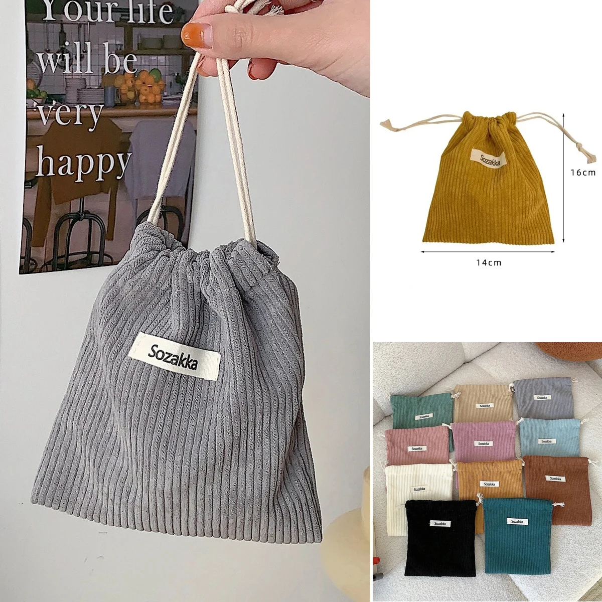 Женские вельветовые косметички на шнурке, чехлы для хранения для девочек, макияж, губная помада, черный дорожный органайзер, сумка, аксессуары
Женские вельветовые косметички на шнурке, чехлы для хранения для девочек, макияж, губная помада, черный дорожный органайзер, сумка, аксессуары