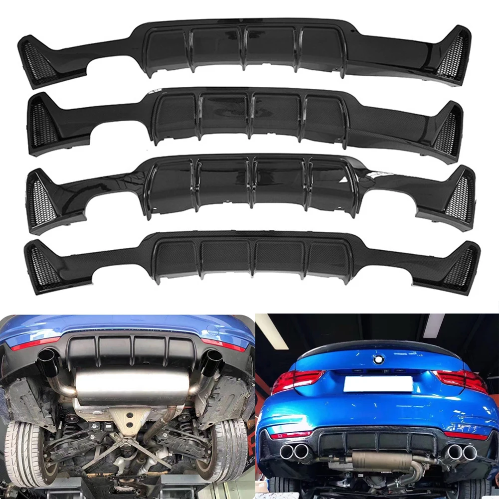 Rear Bumper Diffuser Spoiler Diffuser Tail Exhaust Tips Single/Four Outlet For BMW 4 Series F32 F33 F36 MP 2014-2020
Rear Bumper Diffuser Spoiler Diffuser Tail Exhaust Tips Single/Four Outlet For BMW 4 Series F32 F33 F36 MP 2014-2020