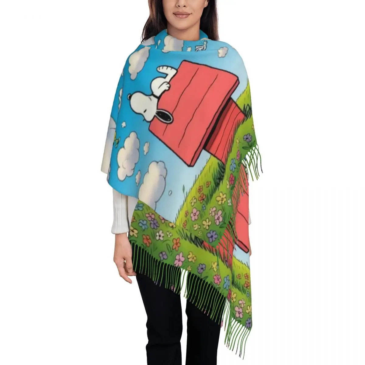 Custom Cartoon Snoopy Scarf Wrap Women Long Winter Fall Warm Tassel Shawl Unisex Scarves
Custom Cartoon Snoopy Scarf Wrap Women Long Winter Fall Warm Tassel Shawl Unisex Scarves