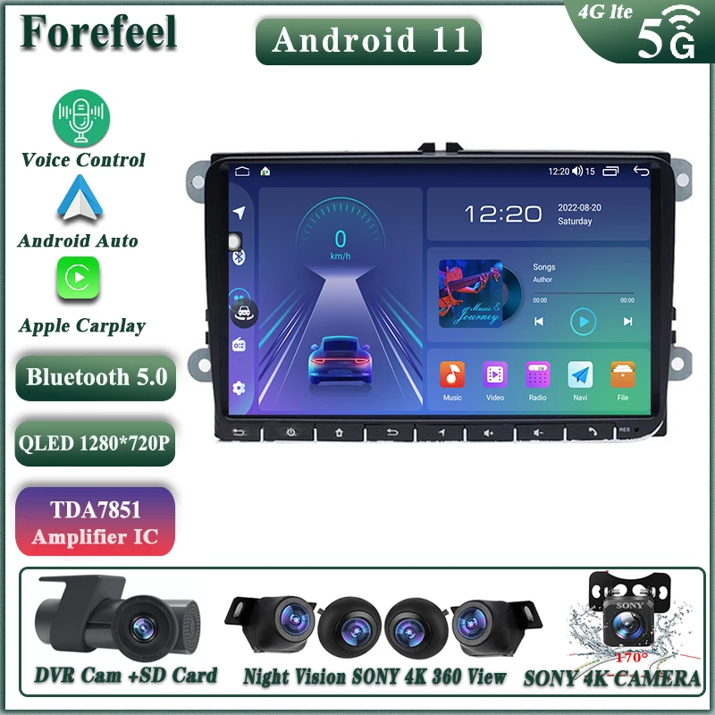 Android 11 For VW/Volkswagen/Golf/Polo/Tiguan/Passat/B7/B6/Leon/Skoda/Octavia Car Radio StereoMultimedia Player GPS Navigation
Android 11 For VW/Volkswagen/Golf/Polo/Tiguan/Passat/B7/B6/Leon/Skoda/Octavia Car Radio StereoMultimedia Player GPS Navigation