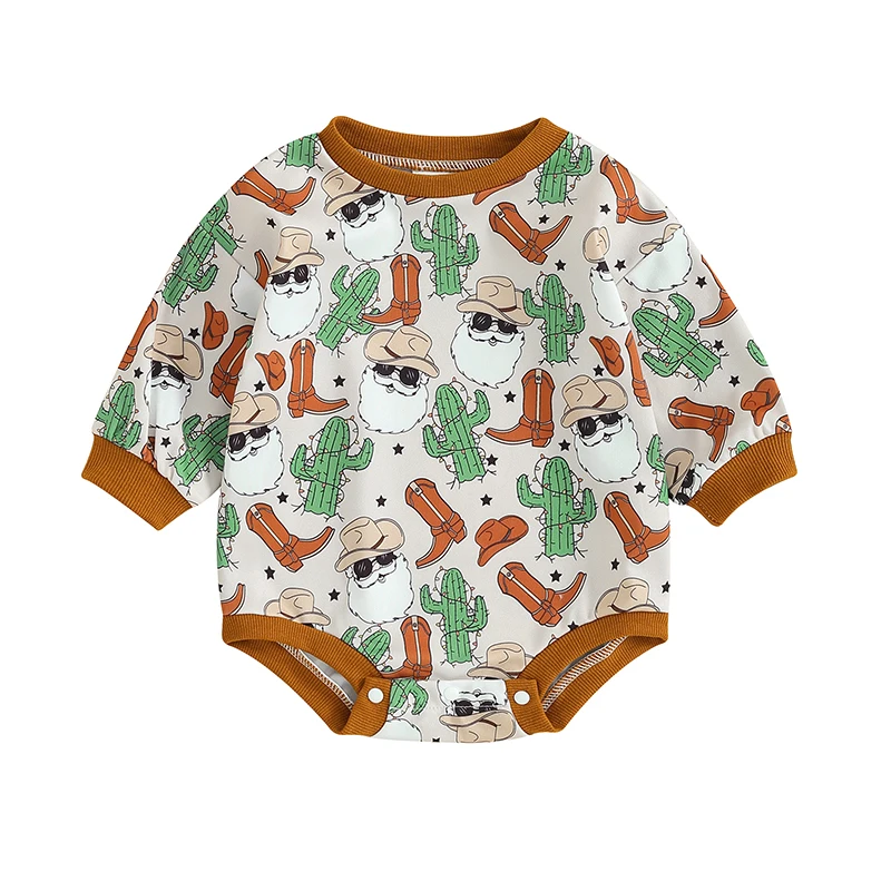 Baby Girls Sweatshirt Romper Christmas Print Long Sleeve Jumpsuits for Newborn Infant Toddler Cute Clothes
Baby Girls Sweatshirt Romper Christmas Print Long Sleeve Jumpsuits for Newborn Infant Toddler Cute Clothes