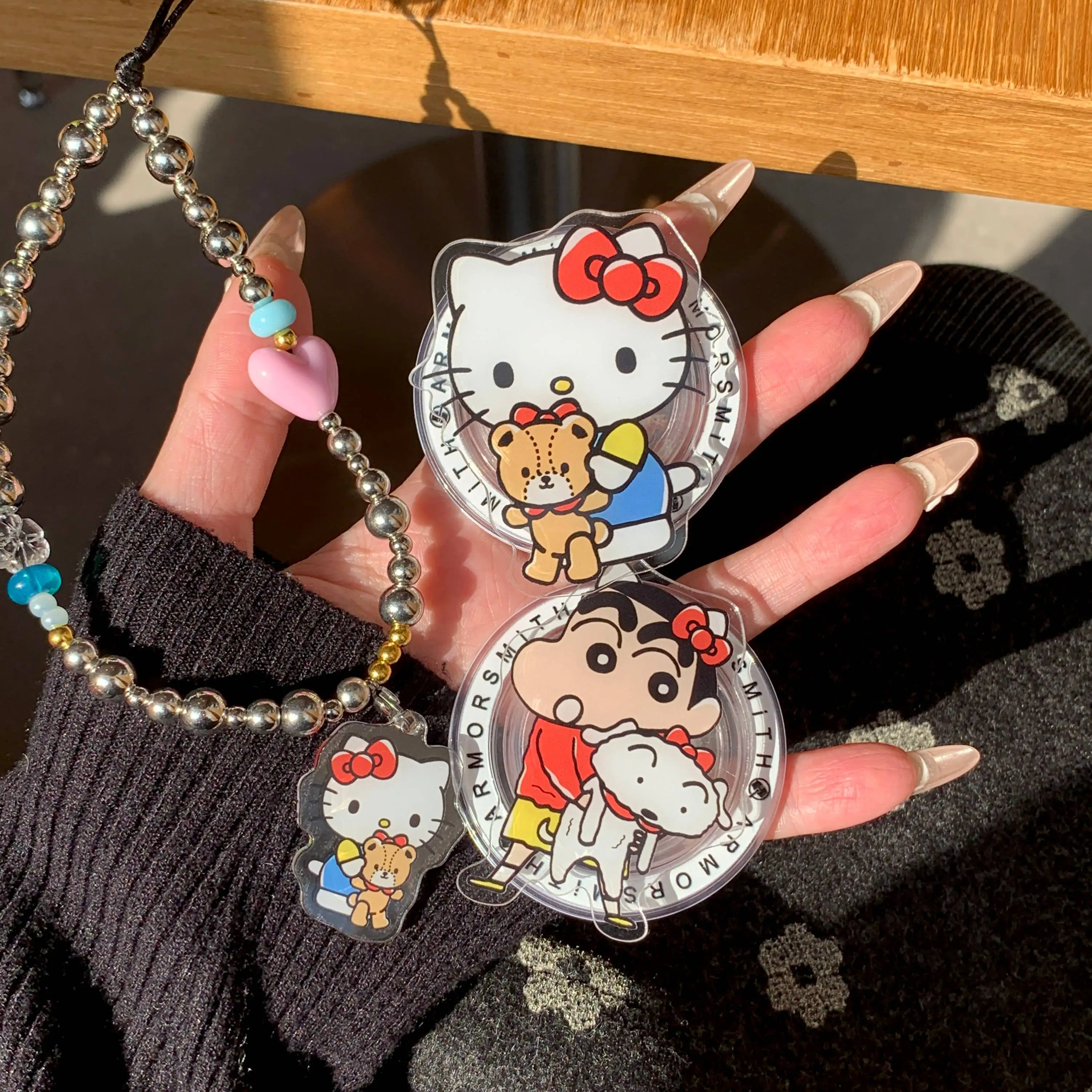 Classic Character With CrayonShin-chan&HelloKitty Magnetic Phone Stand For IPhone&Samsung Phone Accessory MagSafe&All Phones
Classic Character With CrayonShin-chan&HelloKitty Magnetic Phone Stand For IPhone&Samsung Phone Accessory MagSafe&All Phones