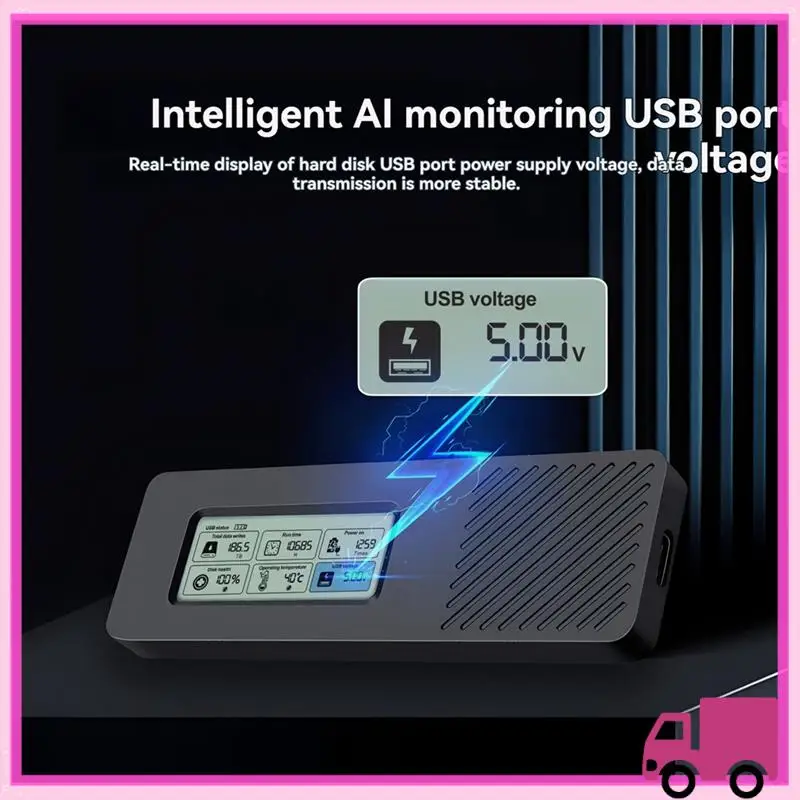 Compact M.2 Hard Drive Box NGFF SATA Protocol SSD Enclosure 5Gbps USB3.2 Intelligent Digital Display M.2 SSD Case
Compact M.2 Hard Drive Box NGFF SATA Protocol SSD Enclosure 5Gbps USB3.2 Intelligent Digital Display M.2 SSD Case