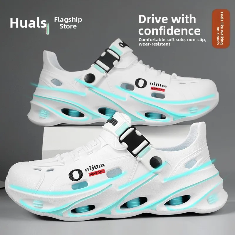 Men's Summer Outdoor Sports Sandals Anti-slip Wear-resistant Driving Fishing Trekking Beach Shoes Full Wrap Slip-On Sandals
Men's Summer Outdoor Sports Sandals Anti-slip Wear-resistant Driving Fishing Trekking Beach Shoes Full Wrap Slip-On Sandals
