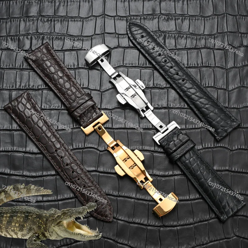 Мужской ремешок из кожи аллигатора, кожаный ремешок с раскладывающейся пряжкой
Мужской ремешок из кожи аллигатора, кожаный ремешок с раскладывающейся пряжкой