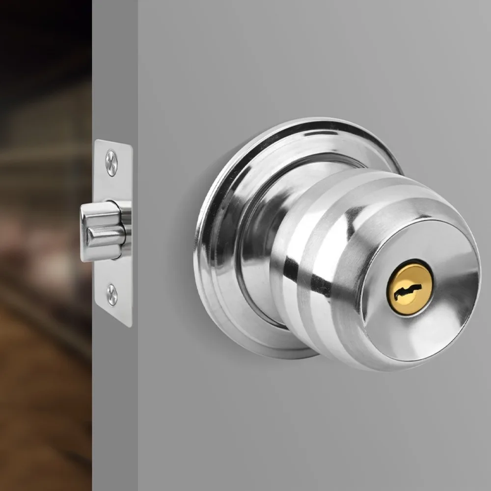 Round Ball Door Knob Set With Key Rotation Lock Bathroom Handle Lock Door Hardware Supplies Stainless Steel Round Door Knobs
Round Ball Door Knob Set With Key Rotation Lock Bathroom Handle Lock Door Hardware Supplies Stainless Steel Round Door Knobs