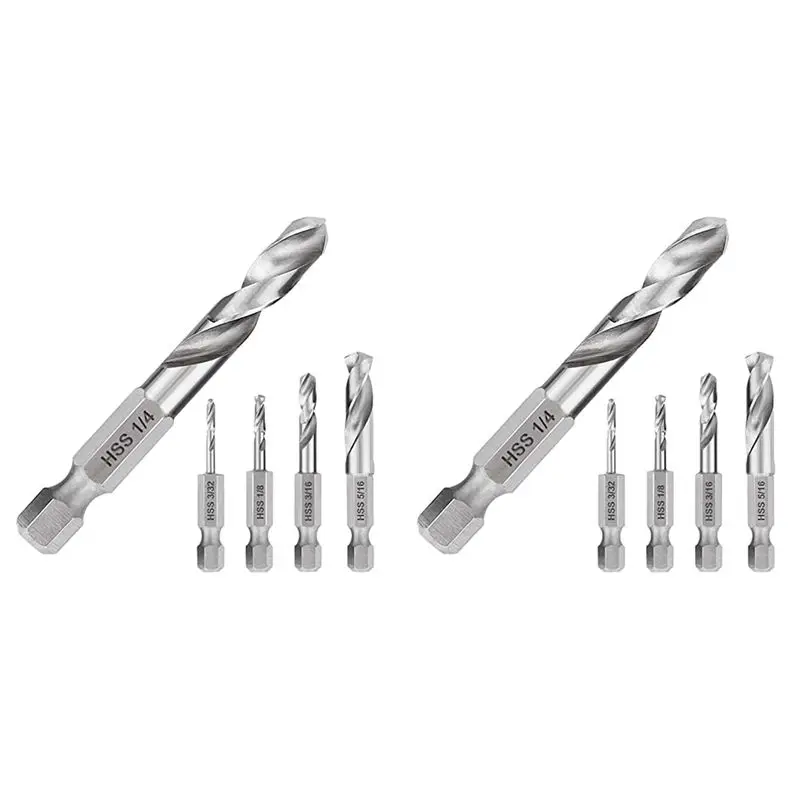 1/4 Hex Shank Drill Bit Set 10PCS Stubby Drill Bit Set For Metal M2 Short Length Drill Bit Steel For Quick Change Chuck
1/4 Hex Shank Drill Bit Set 10PCS Stubby Drill Bit Set For Metal M2 Short Length Drill Bit Steel For Quick Change Chuck