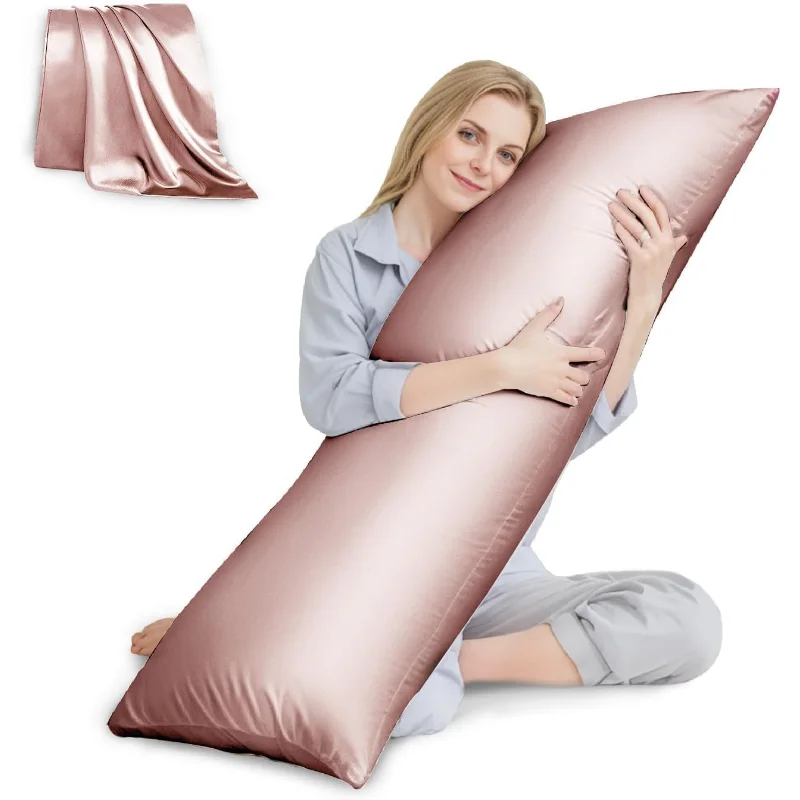 Body Pillow with Satin Pillowcase, Cooling Body Pillow for Adults, Removable Cover
Body Pillow with Satin Pillowcase, Cooling Body Pillow for Adults, Removable Cover