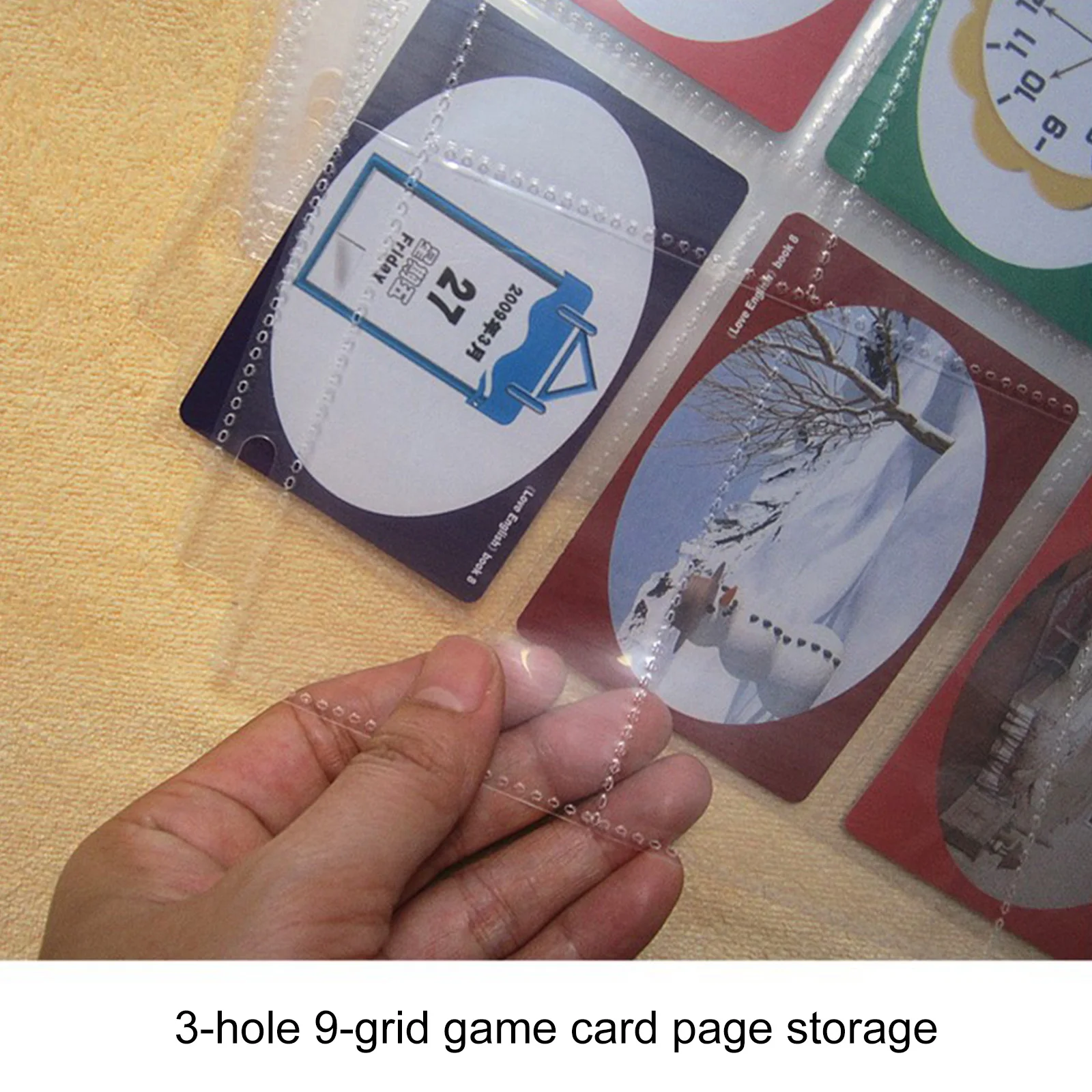 Poker Cards Protector Multi-size Protective Case Plastic Trading Card Pages Binder with 3 Holes - 25 Pack
Poker Cards Protector Multi-size Protective Case Plastic Trading Card Pages Binder with 3 Holes - 25 Pack