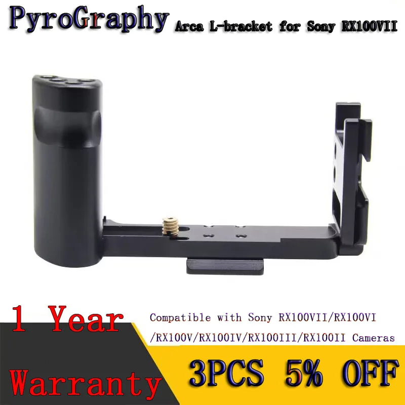 L-образный кронштейн для Sony RX100VII/RX100VI/RX100V Arca с алюминиевой ручкой и отверстиями для резьбы 1/4 дюйма
L-образный кронштейн для Sony RX100VII/RX100VI/RX100V Arca с алюминиевой ручкой и отверстиями для резьбы 1/4 дюйма