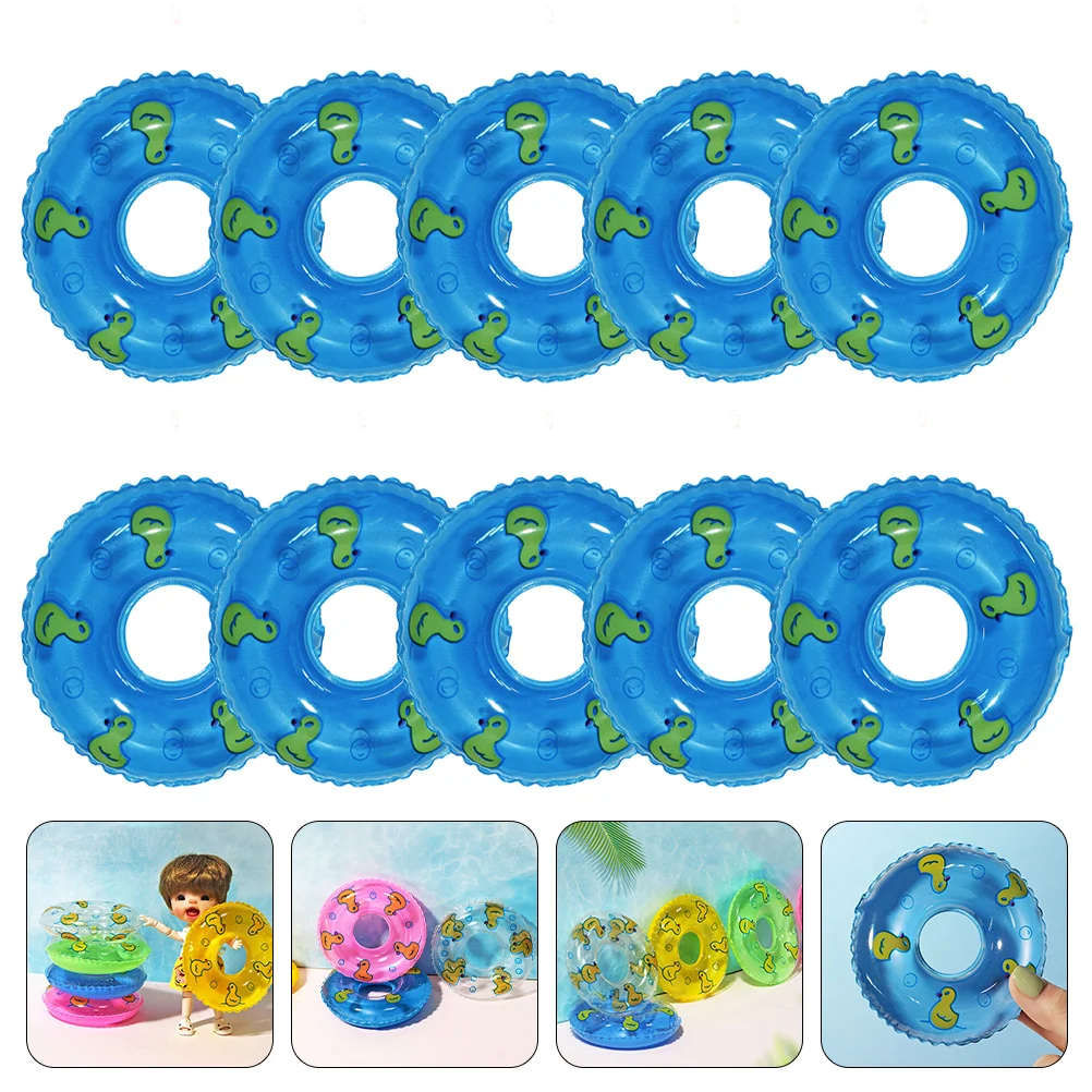 10 Pcs Mini Duckling Swimming Ring Summer Accessories Rings House Ornaments Toy Photo Props
10 Pcs Mini Duckling Swimming Ring Summer Accessories Rings House Ornaments Toy Photo Props