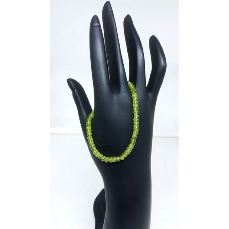 Natural Peridot Bracelet 7inch Round Faceted 4mm Beads Handmade Gemstone Jewelry
Natural Peridot Bracelet 7inch Round Faceted 4mm Beads Handmade Gemstone Jewelry
