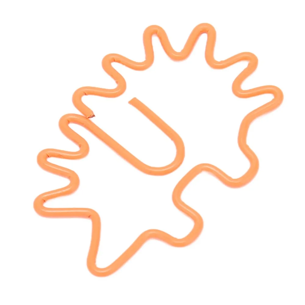 100pcs Hedgehog Shape Paper Clips Orange 3.7*2.5cm Small Paper Clips Cartoon Animals Plastic-coated Metal Mini Paper Clips
100pcs Hedgehog Shape Paper Clips Orange 3.7*2.5cm Small Paper Clips Cartoon Animals Plastic-coated Metal Mini Paper Clips