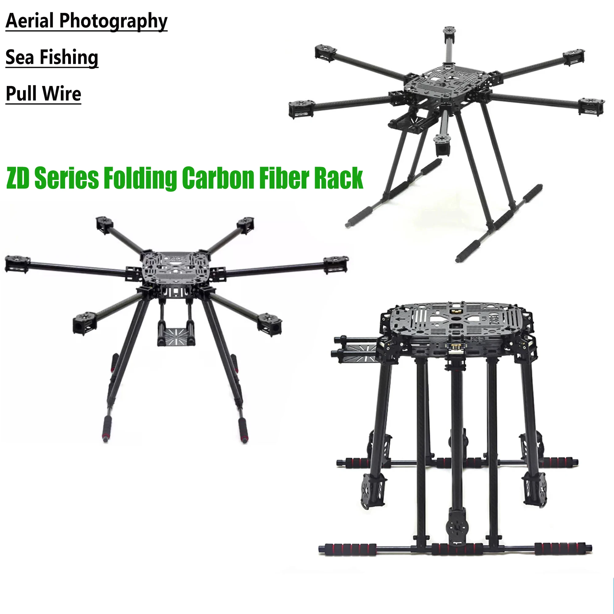 carbon fiber folding aerial photography load-bearing Quadcopter ZD550 ZD680 Hexa-Rotor Frame Kit ZD850
carbon fiber folding aerial photography load-bearing Quadcopter ZD550 ZD680 Hexa-Rotor Frame Kit ZD850
