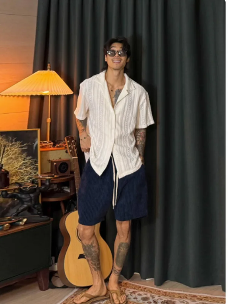 Ele Cuban Collar ort Sve irt Lace Embroidery Hollow out Luxury Loose Fit irt Polyester Fiber Summer You...
Ele Cuban Collar ort Sve irt Lace Embroidery Hollow out Luxury Loose Fit irt Polyester Fiber Summer You...