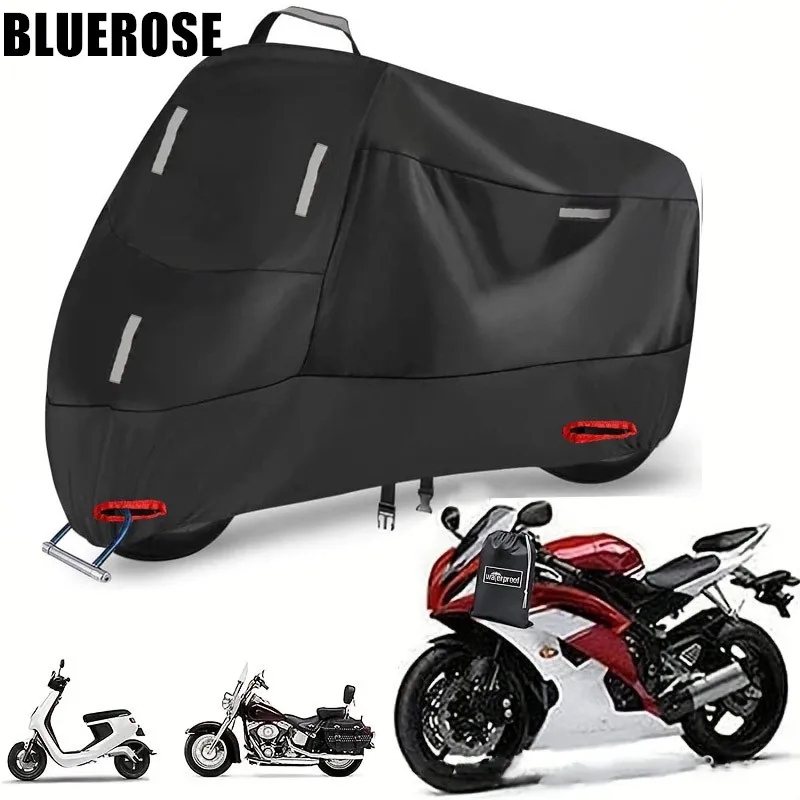 Motorcycle Cover Four Seasons Universal Premium Quality All Weather Motorbike Protection Waterproof Sun Outdoor Protection
Motorcycle Cover Four Seasons Universal Premium Quality All Weather Motorbike Protection Waterproof Sun Outdoor Protection
