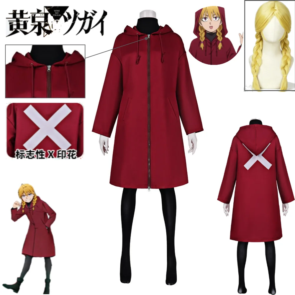 Yomi No Tsugai Gabu Cosplay Costume Gabu The Daemon Envoy Red Hoodie Jacket Full Set with Wig Set Halloween Cosplay Gabu Suits
Yomi No Tsugai Gabu Cosplay Costume Gabu The Daemon Envoy Red Hoodie Jacket Full Set with Wig Set Halloween Cosplay Gabu Suits