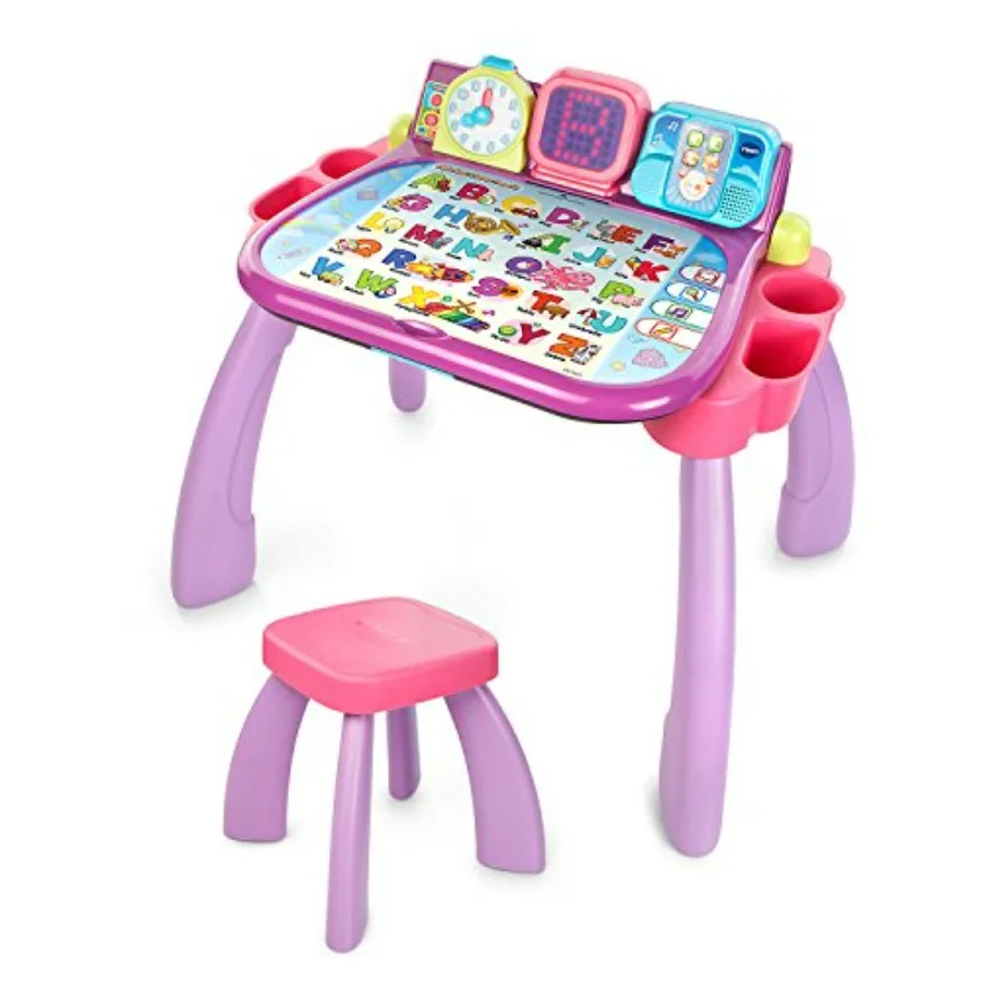 Touch and Learn Activity Desk with Frustration Free Packaging in Purple for Interactive Learning Soft Touch Surface Colorful Ed
Touch and Learn Activity Desk with Frustration Free Packaging in Purple for Interactive Learning Soft Touch Surface Colorful Ed