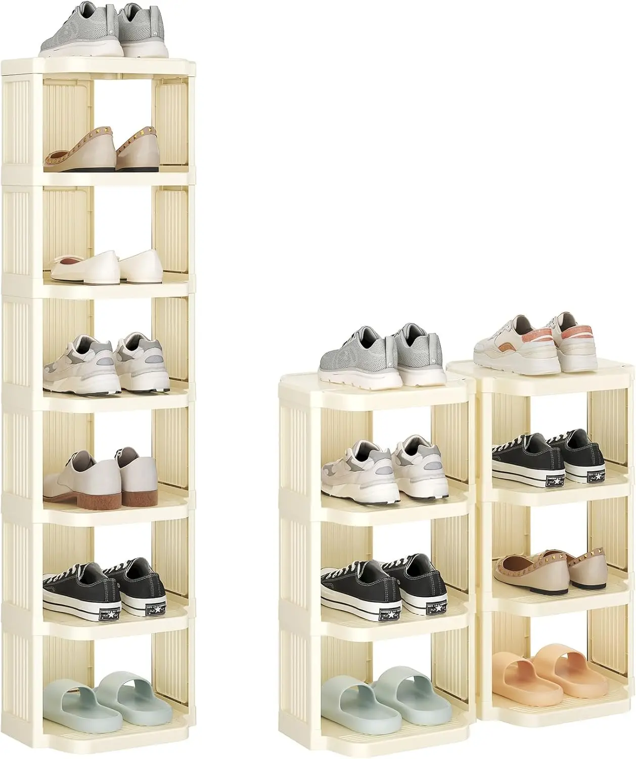 Vertical Shoe Rack: 8 Tiers Stackable Shoe Rack for Closet DIY Free Standing Shoe Organizer Small Shoe Shelf for Small
Vertical Shoe Rack: 8 Tiers Stackable Shoe Rack for Closet DIY Free Standing Shoe Organizer Small Shoe Shelf for Small