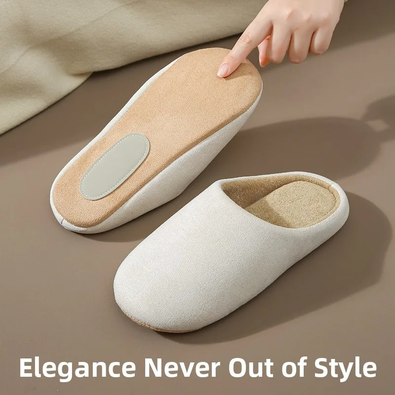 Indoor Soft Anti-Slip Couple Cotton Slippers Men's Home Comfortable Winter Warm Leather Upper Slippers for Men And Women
Indoor Soft Anti-Slip Couple Cotton Slippers Men's Home Comfortable Winter Warm Leather Upper Slippers for Men And Women