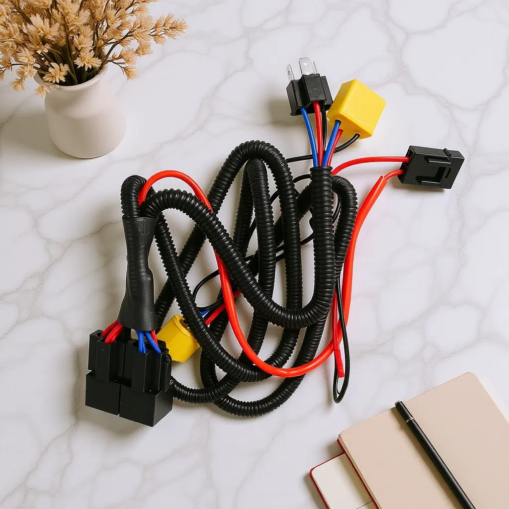 H4 9003 Car Booster Wiring Harness Flame Resistant Wire Harness Kit Enhance Brightness LED Halogen Light
H4 9003 Car Booster Wiring Harness Flame Resistant Wire Harness Kit Enhance Brightness LED Halogen Light