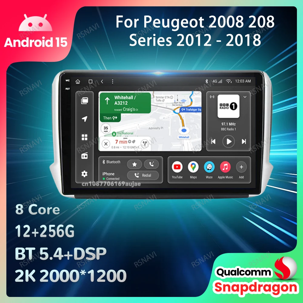 Автомобильный радиоприемник Android 15 для Peugeot 2008 208 серии 2012-2018 QLED Viedo Player Navigation 5G WIFI Головное устройство DVD Qualcomm 4G LTE
Автомобильный радиоприемник Android 15 для Peugeot 2008 208 серии 2012-2018 QLED Viedo Player Navigation 5G WIFI Головное устройство DVD Qualcomm 4G LTE